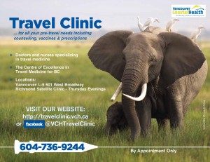 Designated as the Centre of Excellence in Travel Medicine for B.C. 